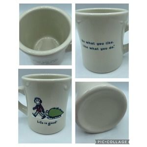 Life Is Good Holiday Coffee Tea Cocoa Mug Do What You Like Christmas Tree DIner